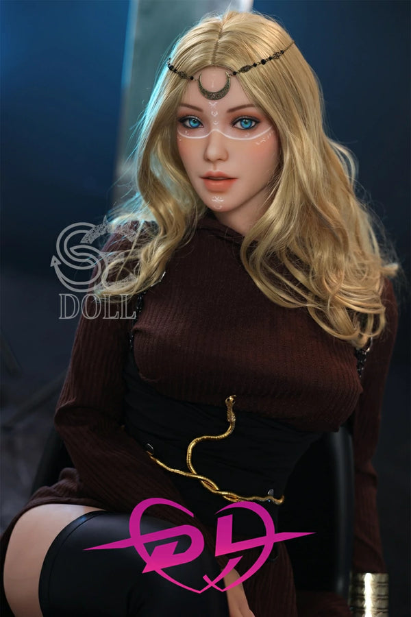 SE Doll Vicky.B #20 163cm|5ft4 E-cup UK best TPE cosplay sex dolls for men western life size mature adult toys with blonde long wavy hair&dark blue eyes
